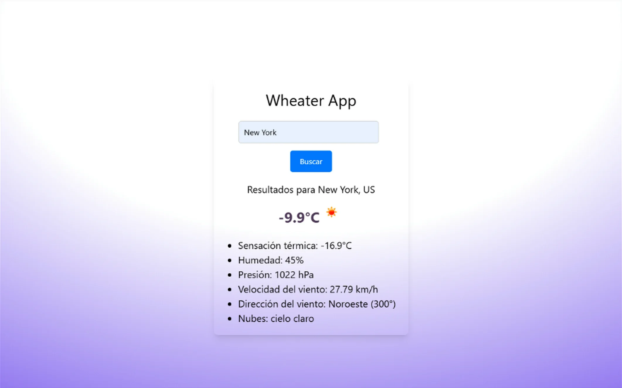 Weather App